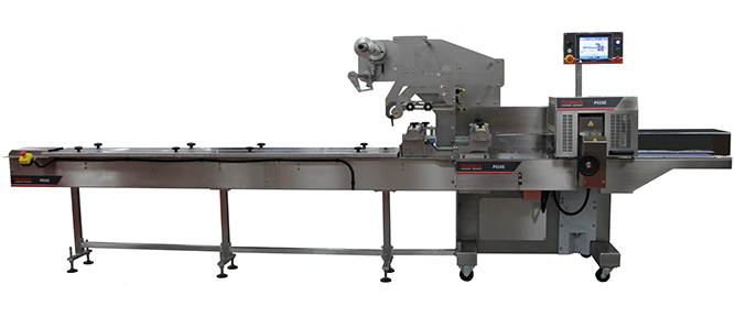 box-motion Flow Wrapping Equipment Redpack Packaging Machinery Die vielseitige Verpackungsmaschine von Redpack P325E mit Bodenversiegelung
